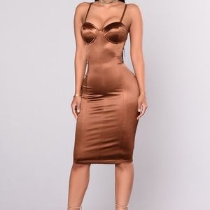 Stupid in Love Dress. Chocolate